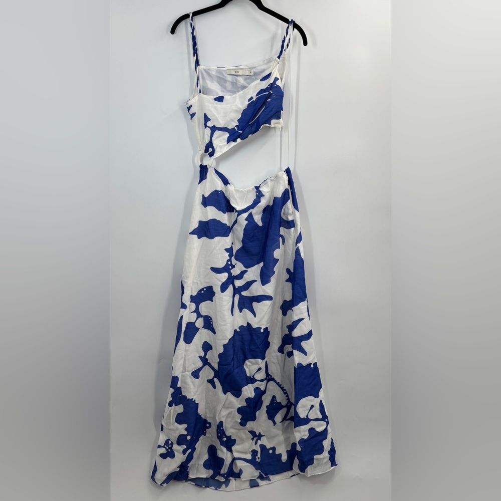 SIR Vivi Asymmetric Cotton-Silk Maxi Dress US6 - Picture 10 of 12